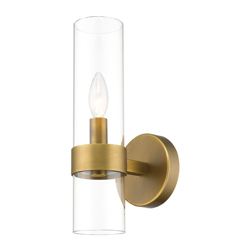 Z-Lite Datus Rubbed Brass Sconce by Z-Lite 4008-1S-RB