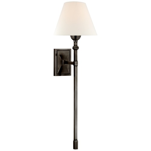 Visual Comfort Signature Collection Alexa Hampton Jane Tail Sconce in Gun Metal by Visual Comfort Signature AH2315GML