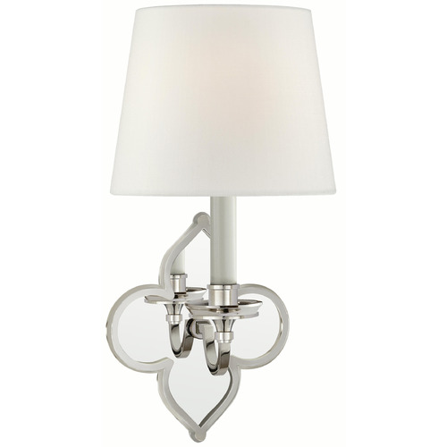 Visual Comfort Signature Collection Visual Comfort Signature Collection Alexa Hampton Lana Polished Nickel Sconce AH2040PN-L