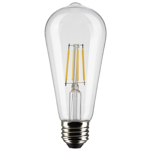 Satco Lighting 5W ST19 E26 Base Clear LED Light Bulb in 2700K by Satco Lighting S21360