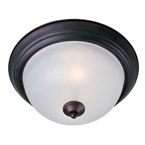 Maxim Lighting Essentials Oil Rubbed Bronze Flush Mount by Maxim Lighting 5840FTOI