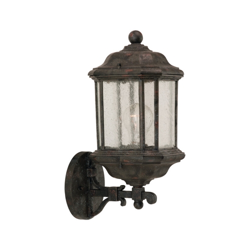 Generation Lighting Outdoor Wall Light with Clear Glass in Oxford Bronze Finish 84032-746