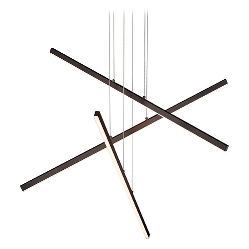 Modern Black LED Multi-Light Pendant 3000K 7200LM by Kuzco Lighting