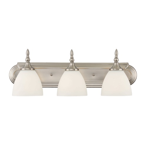 Herndon 24-Inch Satin Nickel Bathroom Light by Savoy House