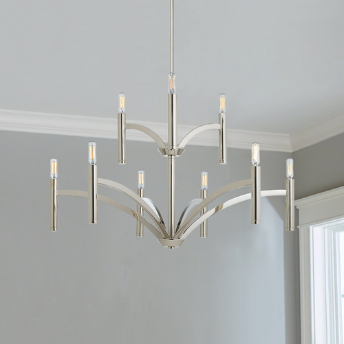 Draper Bathroom Light in Polished Nickel by Progress Lighting