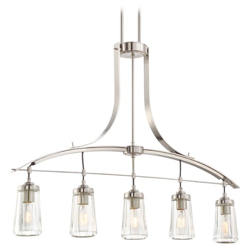 Minka Lavery Poleis Brushed Nickel Linear Chandelier by Minka Lavery 3306-84