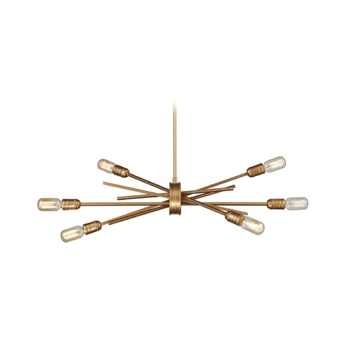 Elk Lighting Mid-Century Modern Chandelier Gold Xenia by Elk Lighting 66971/6