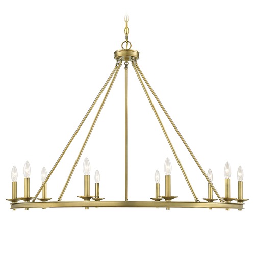 Savoy House Middleton Warm Brass Chandelier by Savoy House 1-310-10-322