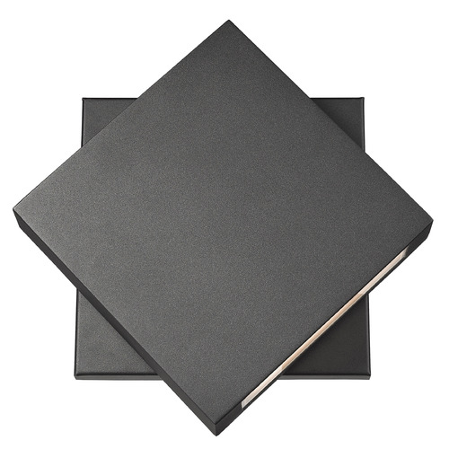 Quadrate Black LED Outdoor Wall Light by Z-Lite