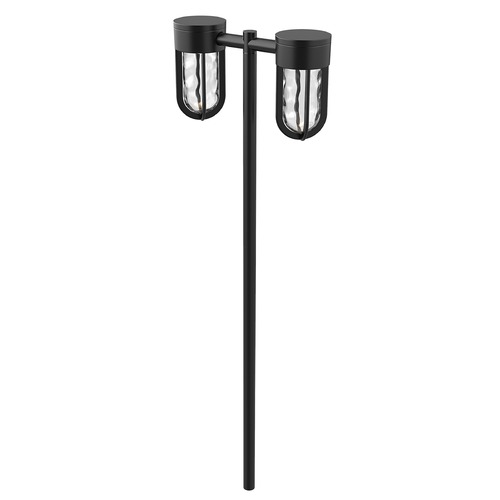 Kuzco Lighting Davy 31.5-Inch LED Exterior Path Light in Black with Clear Water Glass EG17632-BK