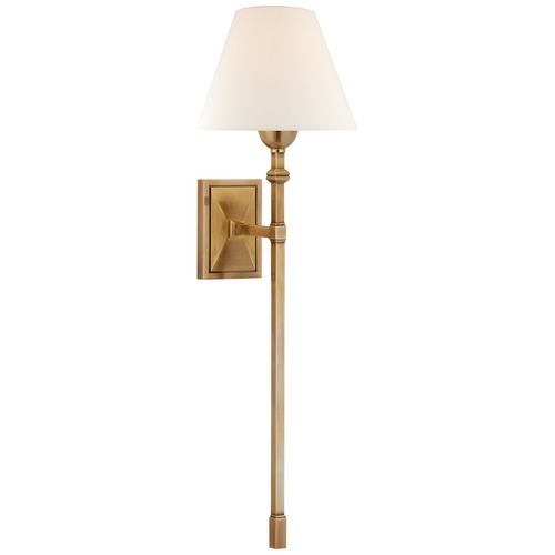 Visual Comfort Signature Collection Alexa Hampton Jane Tail Sconce in Antique Brass by Visual Comfort Signature AH2315HABL