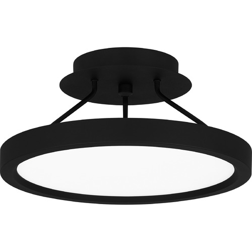 Outskirts 11-Inch LED Semi-Flush in Earth Black by Quoizel Lighting