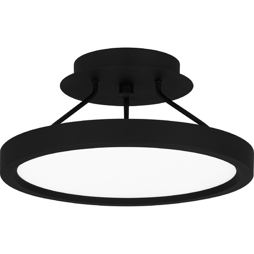 Quoizel Lighting Outskirts 11-Inch LED Semi-Flush in Earth Black by Quoizel Lighting OST1811EK