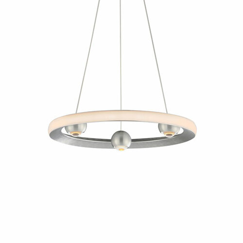 Nodes 5CCT LED Pendant in Brushed Aluminum by ET2 Lighting