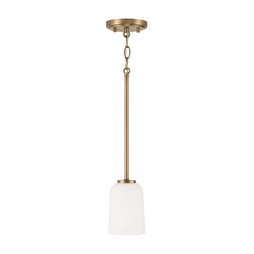 HomePlace by Capital Lighting Lawson Mini Pendant in Aged Brass by HomePlace by Capital Lighting 348812AD-542