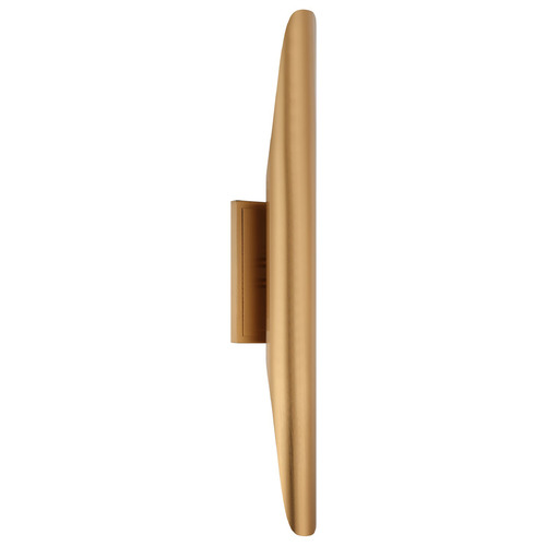 Matteo Lighting Stylus Aged Gold Brass Vertical Bathroom Light