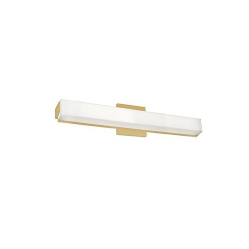 Latitude Brushed Gold LED Vertical Bathroom Light by Kuzco Lighting