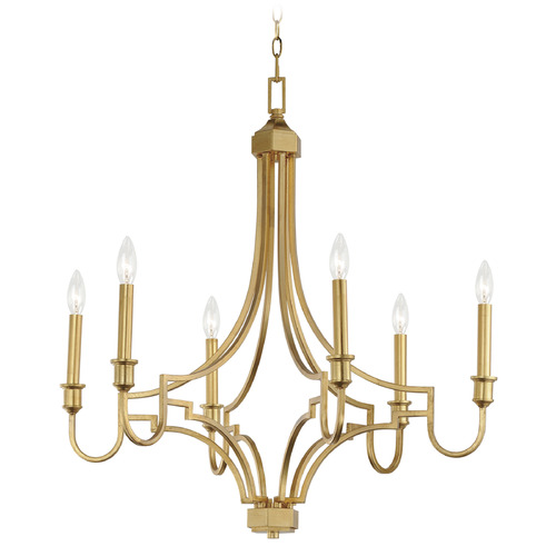 Maxim Lighting Normandy Gold Leaf Chandelier by Maxim Lighting 12786GL