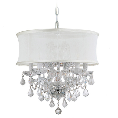 Crystorama Lighting Brentwood Polished Chrome Crystal Chandelier