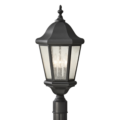 Martinsville Post Light in Black by Generation Lighting