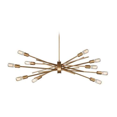 Elk Lighting Mid-Century Modern Chandelier Gold Xenia by Elk Lighting 66972/10