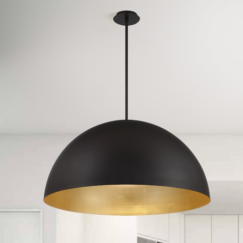 Yolo 35-Inch LED Pendant in Gold Leaf & Dark Bronze by Modern Forms
