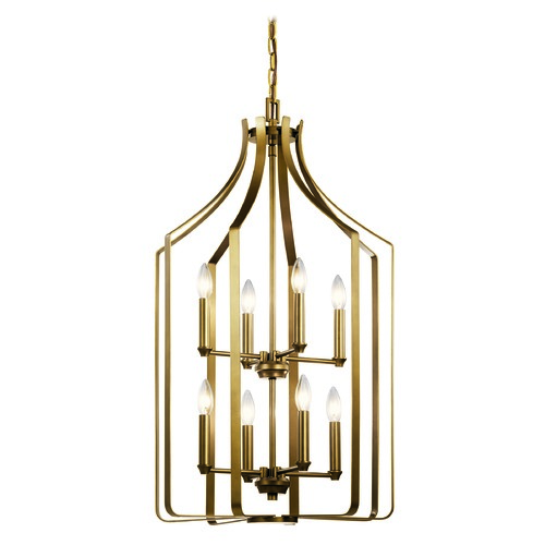 Kichler Lighting Morrigan 19-Inch Natural Brass Chandelier by Kichler Lighting 42498NBR