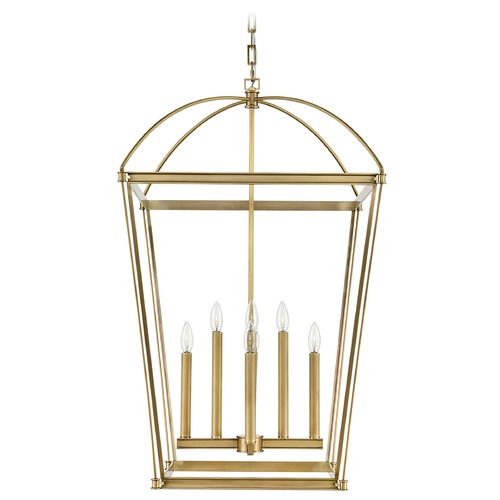 Manor Vintage Brass Pendant by Alora Lighting