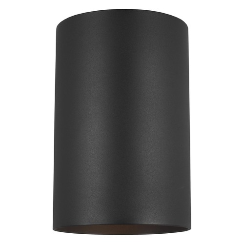 Visual Comfort Studio Collection Outdoor Cylinders Black LED Outdoor Wall Light by Visual Comfort Studio 8313901-12/T