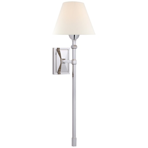 Visual Comfort Signature Collection Alexa Hampton Jane Tail Sconce in Polished Nickel by Visual Comfort Signature AH2315PNL
