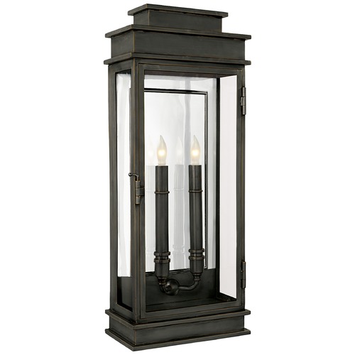 E.F. Chapman Linear Tall Lantern in Bronze by Visual Comfort Signature