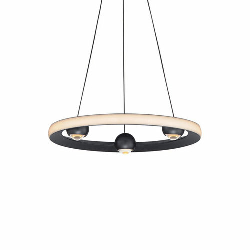Nodes 5CCT LED Pendant in Black by ET2 Lighting