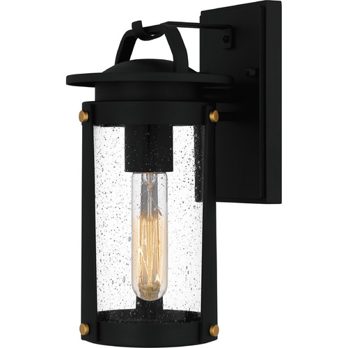 Clifton Earth Black Outdoor Wall Light by Quoizel Lighting