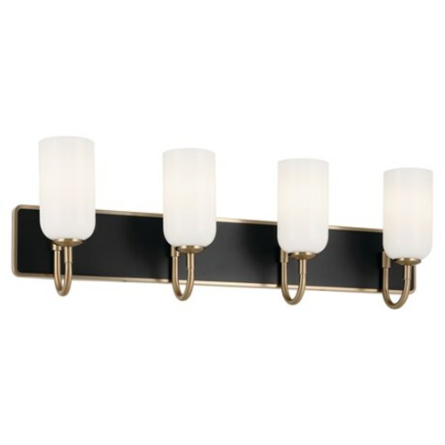 Solia Champagne Bronze & Black Bathroom Light by Kichler Lighting