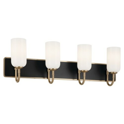 Kichler Lighting Solia Champagne Bronze & Black Bathroom Light by Kichler Lighting 55164CPZ