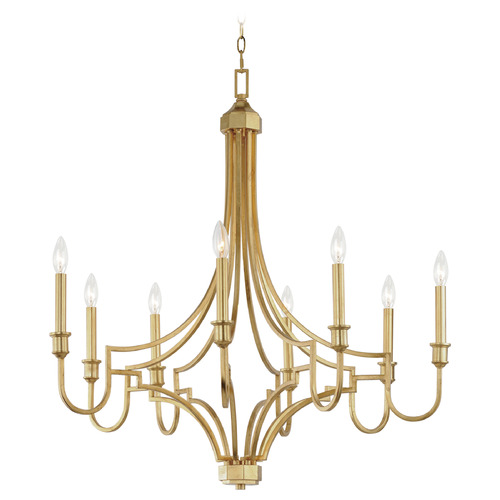 Maxim Lighting Normandy Gold Leaf Chandelier by Maxim Lighting 12788GL