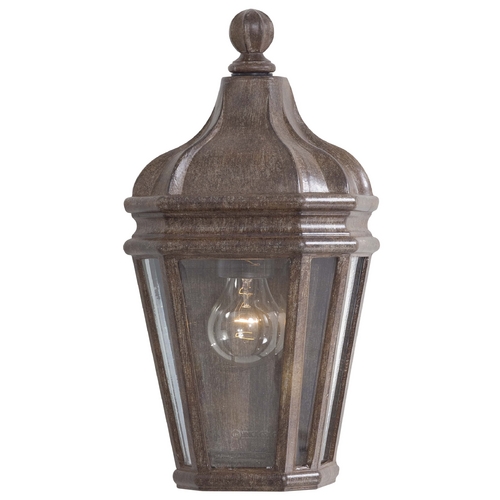 Outdoor Wall Light with Clear Glass in Vintage Rust by Minka Lavery