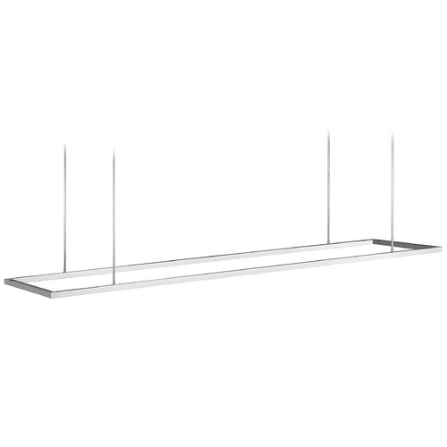 Visual Comfort Modern Collection Stagger Polished Stainless Steel LED Island Light