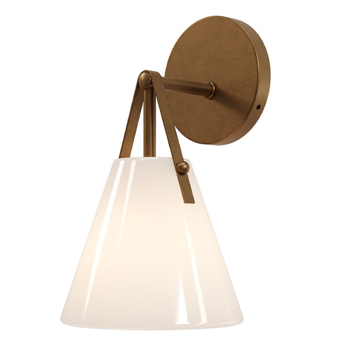 Currey and Company Bronwen Antique Brass Sconce