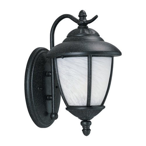 Generation Lighting Yorktowne 13.25-Inch Outdoor Wall Light in Forged Iron by Generation Lighting 84049-185