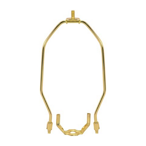 Heavy Duty Harp for Table and Floor Lamps - 11-Inch in Brass by Satco Lighting