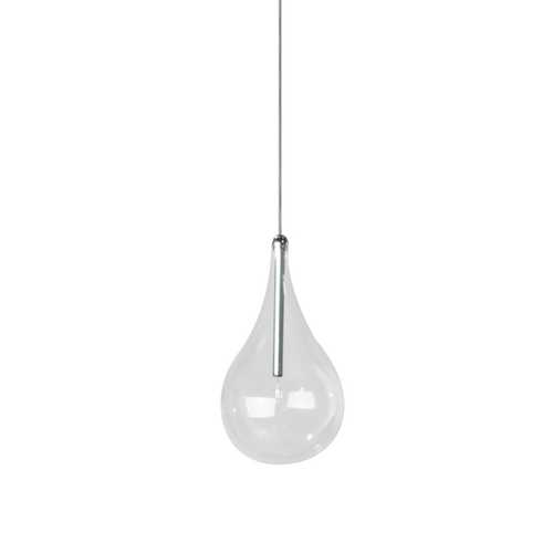 Larmes Mini Pendant in Polished Chrome by ET2 Lighting