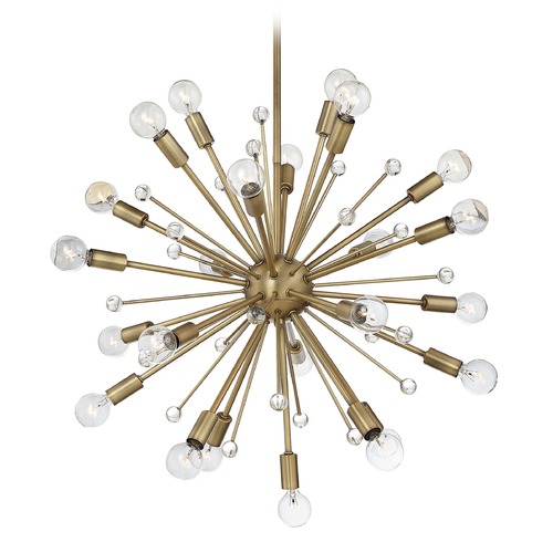 Galea 23-Inch Chandelier in Warm Brass by Savoy House
