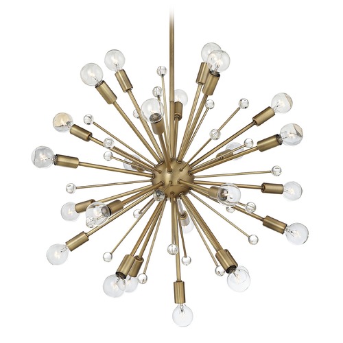 Savoy House Galea 23-Inch Chandelier in Warm Brass by Savoy House 7-6099-24-322