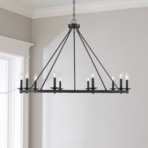 Middleton Matte Black Chandelier by Savoy House
