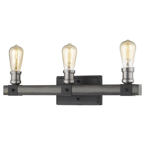 Kirkland Ashen Barnboard Bathroom Light by Z-Lite