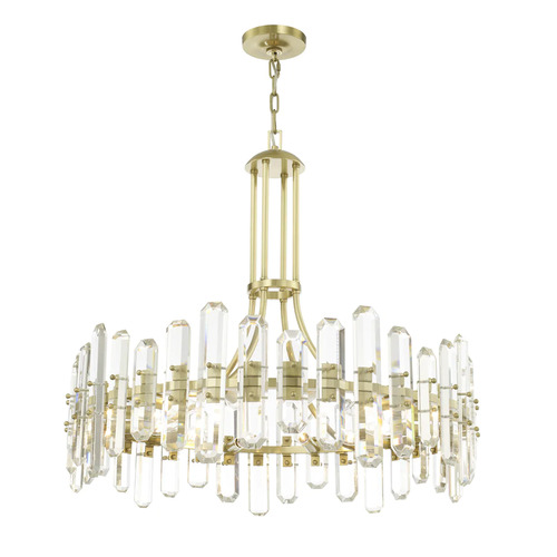 Bolton 12-Light Crystal Chandelier in Brass by Crystorama Lighting