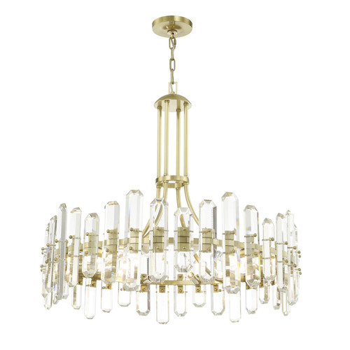 Crystorama Lighting Bolton 12-Light Crystal Chandelier in Brass by Crystorama Lighting BOL-8889-AG