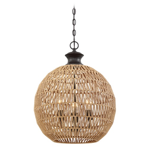 Quoizel Lighting Casablanca Palladian Bronze Pendant by Quoizel Lighting QF4034PN