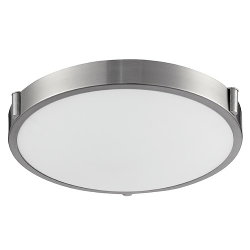 Floyd 13-Inch LED Flush Mount in Brushed Nickel by Kuzco Lighting
